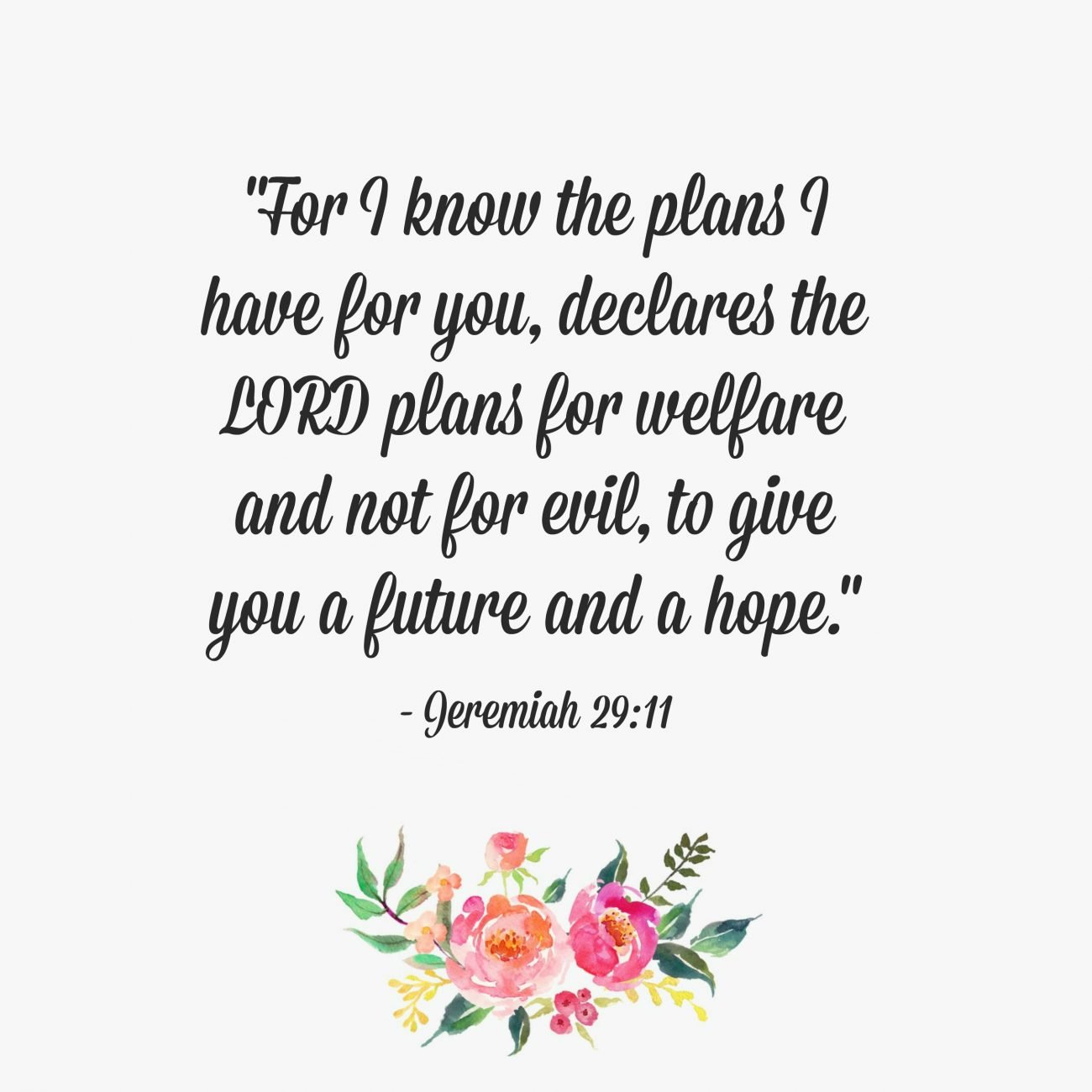 Jeremiah 29:11
