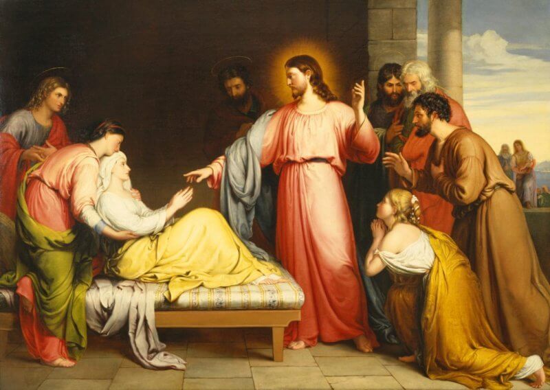 “Christ Healing the Mother of Simon Peter’s Wife” by John Bridges